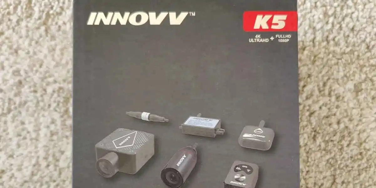 Innovv K5 motor dashcam review voorkant doos (GPSExperts.nl test)