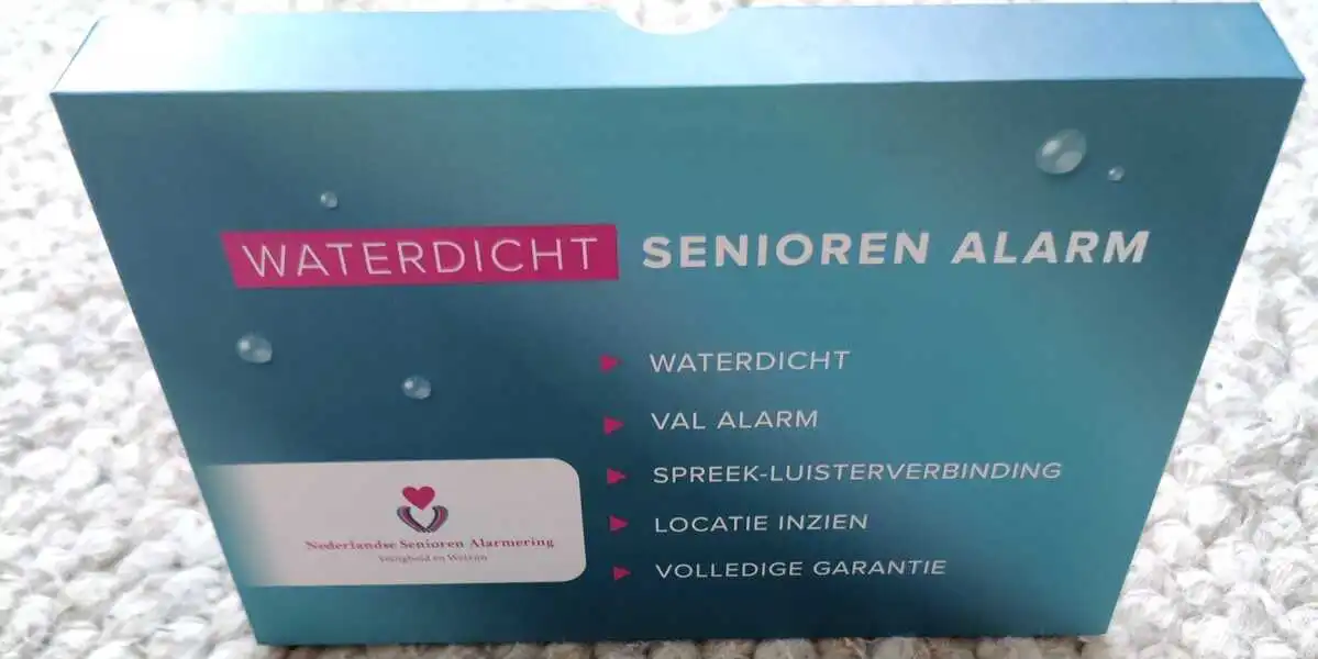Nederlandse Senioren Alarmering Alarm ketting review doos (GPSExperts.nl test)
